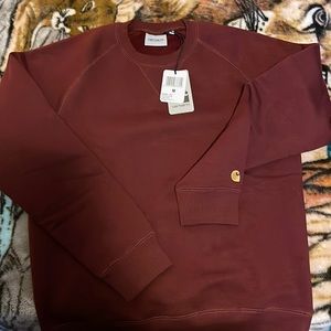 Brand new Carhartt WIP burgundy sweater